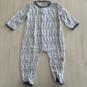 Magnetic Me Tiny Blue Foxes Tencel Modal Sleeper Size 3-6 months